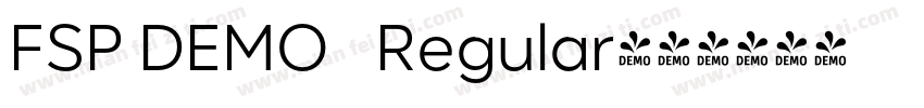 FSP DEMO   Regular字体转换